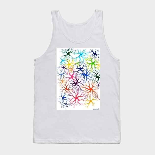 Colorful neural network Tank Top by CORinAZONe